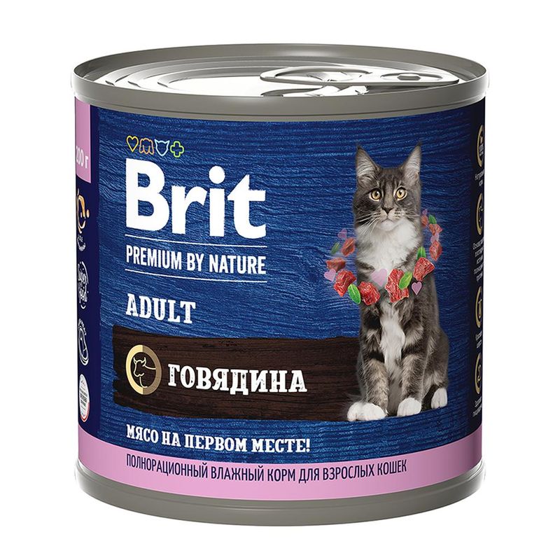 Brit Premium by Nature Adult Beef 200 гр