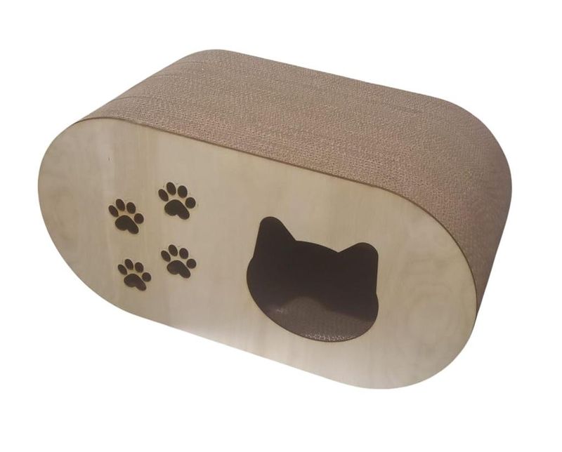 Когтеточка-домик картонный №1 58*30*30