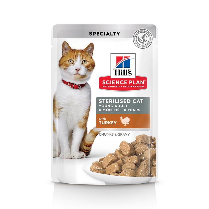 Hill's™ Science Plan™ Sterilised Cat Young Adult Turkey 85 гр