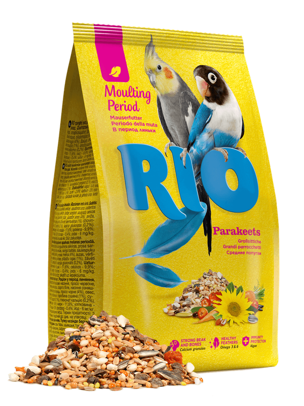 RIO Parakeets Moulting Period 500 гр