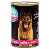 Корм влажный д/собак сердце, рубец и печень 410 гр
