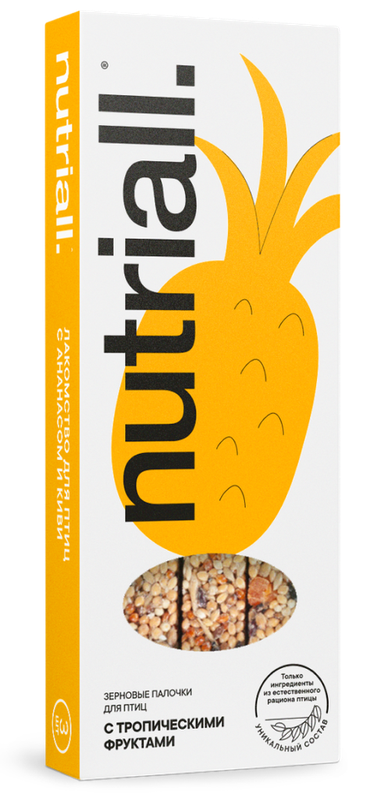 Nutriall Лакомство для птиц с фруктами 3 шт