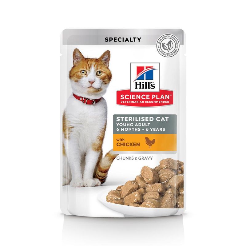Science Plan™ Feline Sterilised Cat Young Adult with Chicken 85 гр