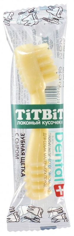 Dental+, Зубная щетка для собак маленьких пород, 13 гр кролик