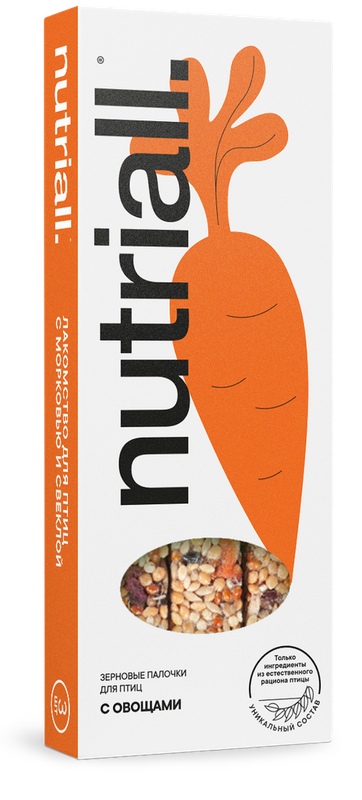 Nutriall Лакомство для птиц с овощами 3 шт