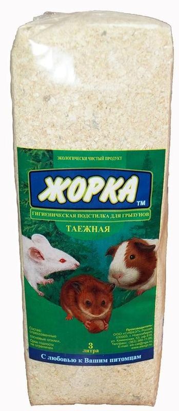 Таежные опилки-гигиеническая подстилка для грызунов 3 л