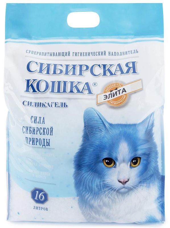 Сибирская Кошка Элита силикагель (синие гранулы) 24л(2)