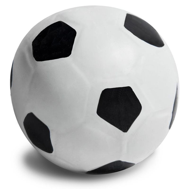 Игрушка для собак "Мяч футбольный", латекс d 6 см