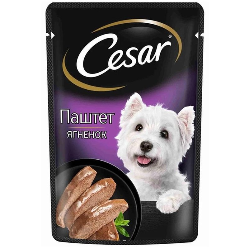 Корм влажный д/взрослых собак, пауч-паштет с ягненком 85 гр