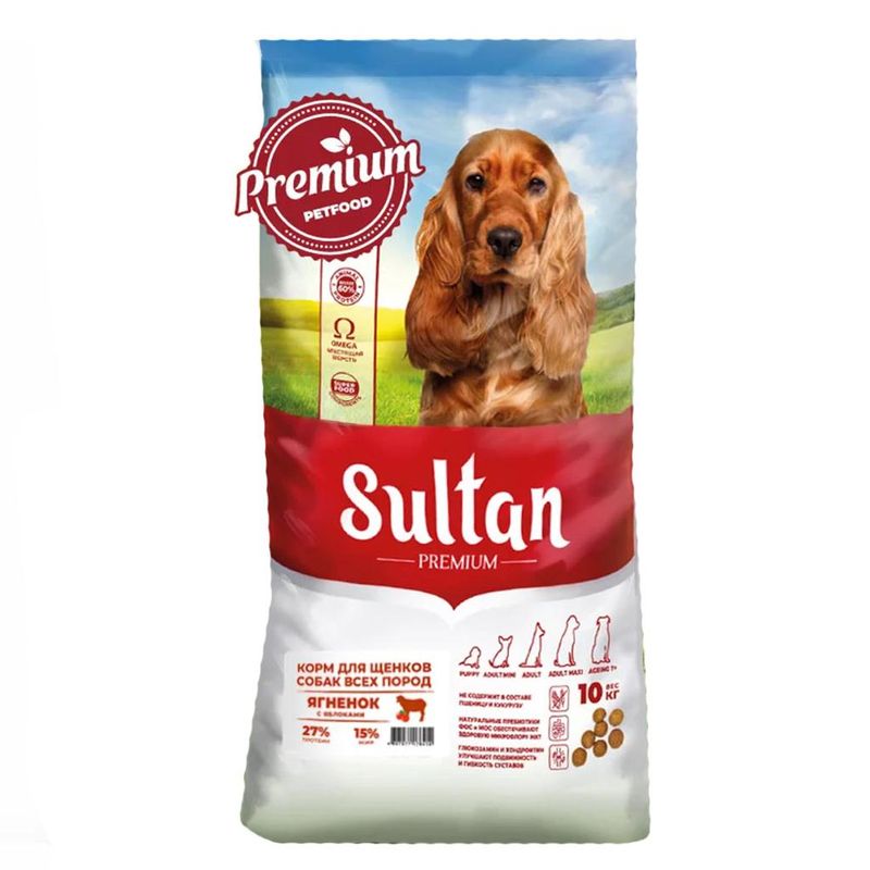 Корм д/щенков всех пород Ягненок с яблоком 10 кг