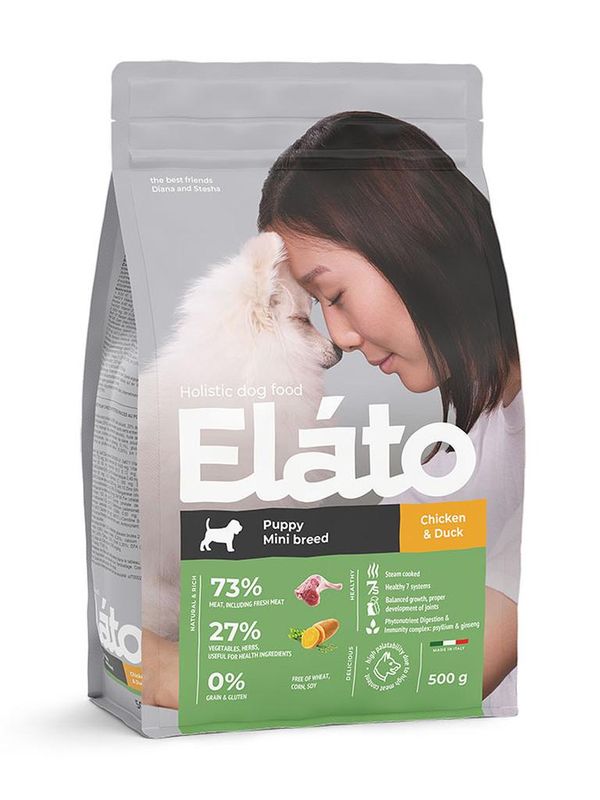 Elato Holistic Puppy Mini Chicken & Duck 500 гр
