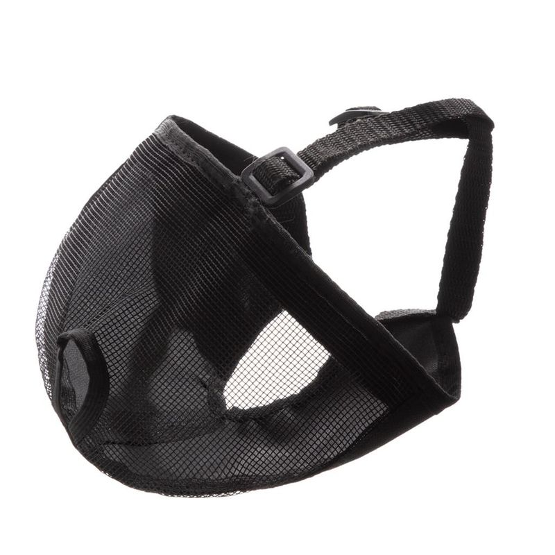 Намордник для короткомордых пород нейлоновый сетчатый M 24 см