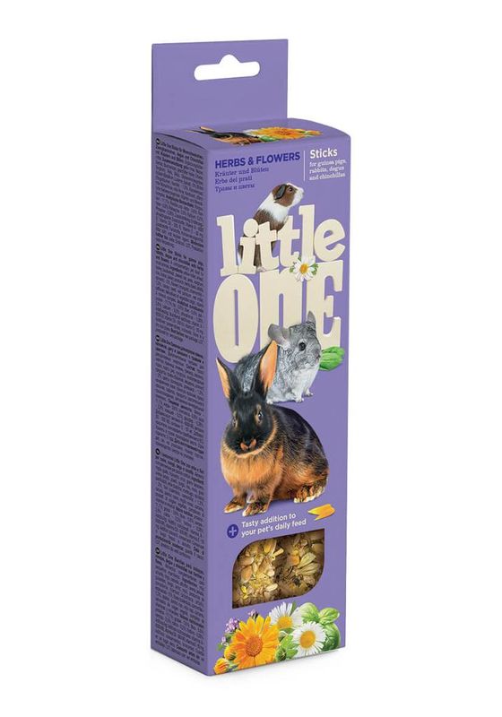 Палочки для морских свинок, кроликов и шиншилл с травами и цветами 2 х 55 гр