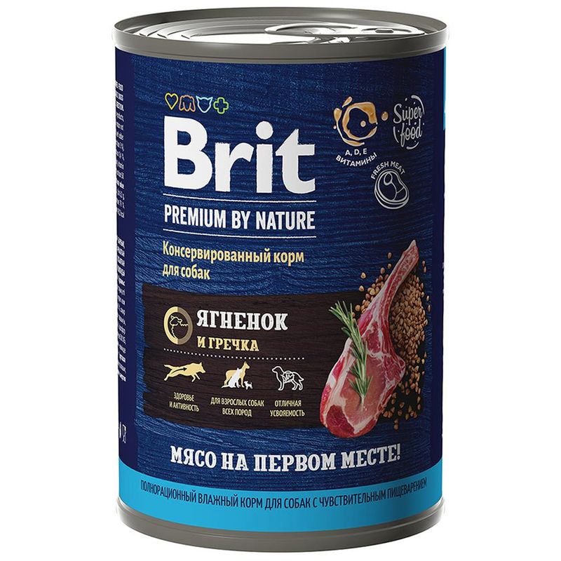 Brit Premium by Nature Sensitive Adult Lamb & Buckwheat 410 гр