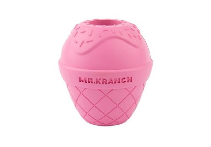 Игрушка для собак Мороженое с ароматом бекона розовая 8*9 см