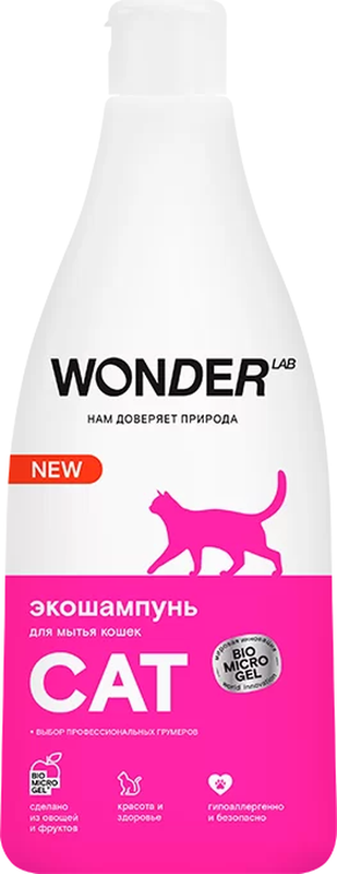 WONDER LAB Экошампунь д/мытья кош 0,55 л