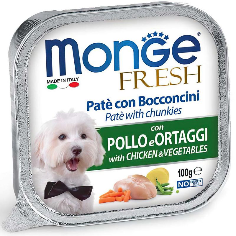Monge Dog Fresh Paté and Chunkies with Chicken & Vegetables 100 гр