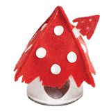 Домик для мелких животных из войлока "Мухомор" 14 х 8 х 8 см