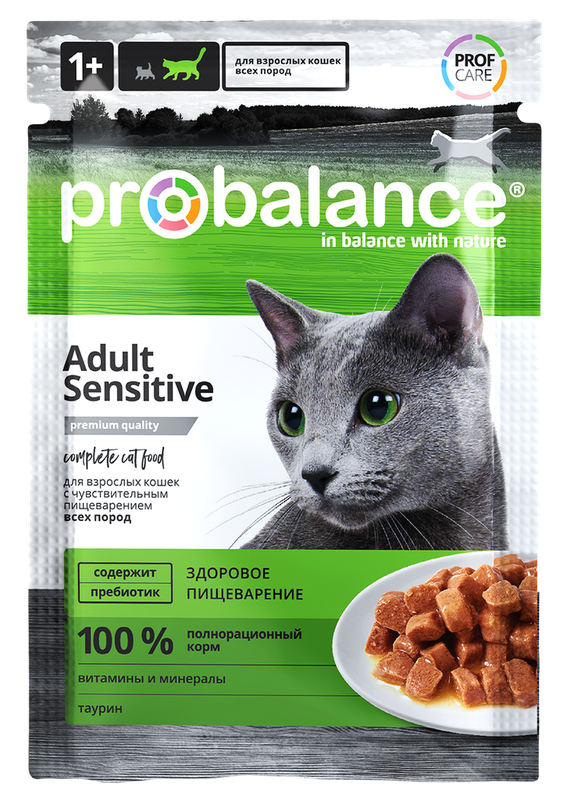 Probalance Sensitive д/кошек с чувствительным пищеварением 85 гр (28шт)