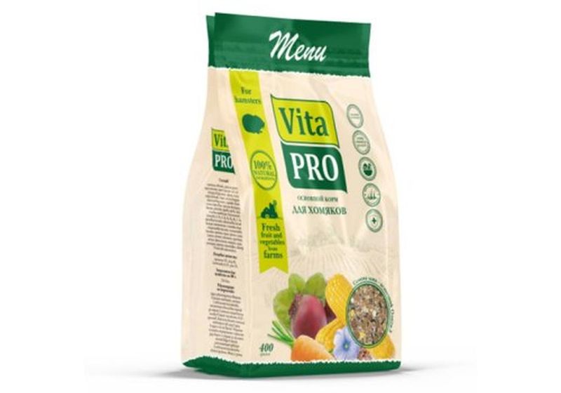 Основной корм д/хомяков 400 гр