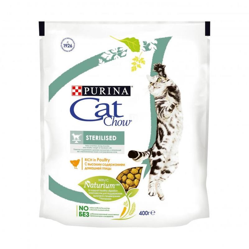 Purina Cat Chow Sterilized with Turkey 0,4 кг