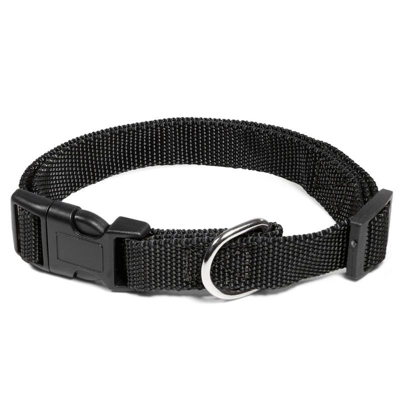 Ошейник нейлоновый для собак "Эталон" черный 35 - 55 х 2,5 см