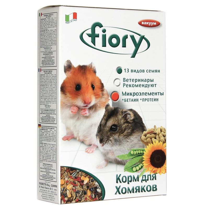Fiory Superpremium Hamsters Criceti 400 гр