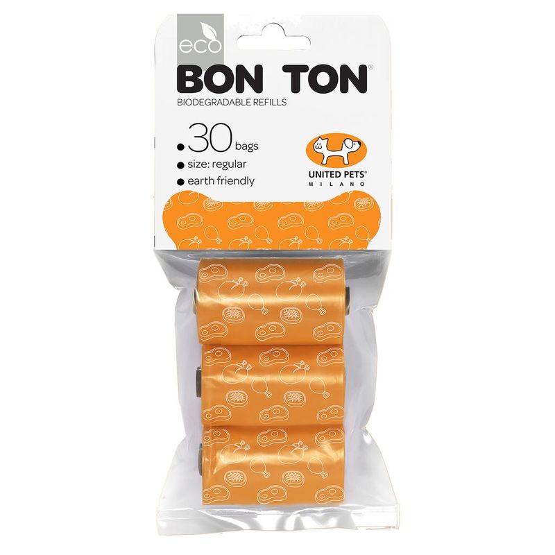 Пакеты для набора "BON TON", 3 рулона по 10 пакетов оранжевые