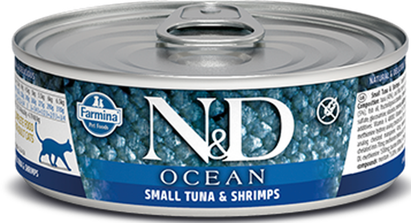 Ocean Cat Wet Tuna & Shrimps 80 гр