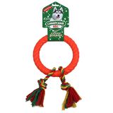 Сибирский Пёс Игрушка для собаки Суперкольцо СРЕДНЕЕ на верёвке ХБ 2 узла