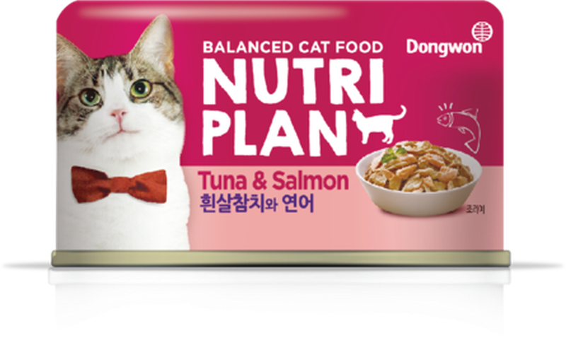 Консервированный корм для кошек всех возрастов, тунец с лососем в собственном соку 160 гр