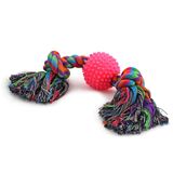 Игрушка для собак "Веревка, 2 узла и мяч" d6,5 х 31 см
