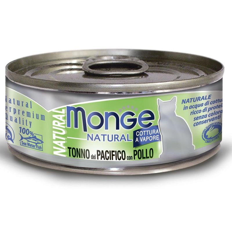 Monge Cat Natural Yellowfin Tuna with Chicken 80 гр