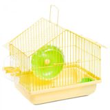 Клетка для мелких животных, эмаль, желтая 225*170*215 мм