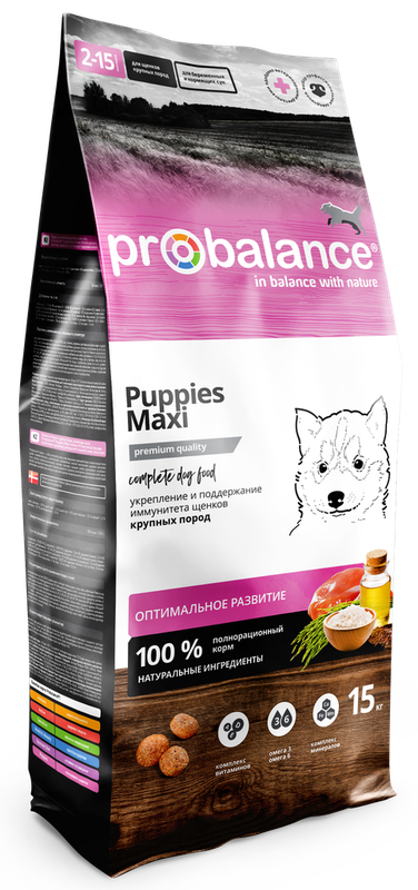 ProBalance Immuno Puppies Maxi корм сухой д/щенков круп. пород 15 кг