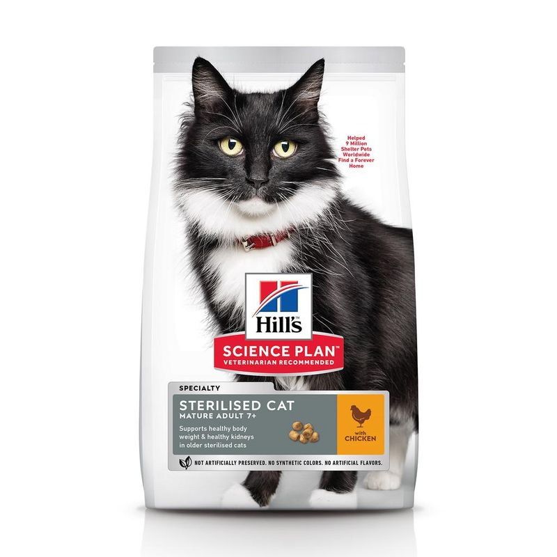 Hill's SP™ Feline Mature Adult 7+ Sterilised Cat with Chicken 300 гр