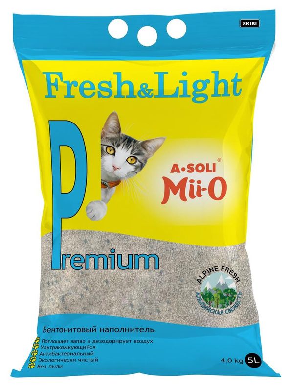 A-Soli FRESH&LIGHT Premium 4 кг (5 л)