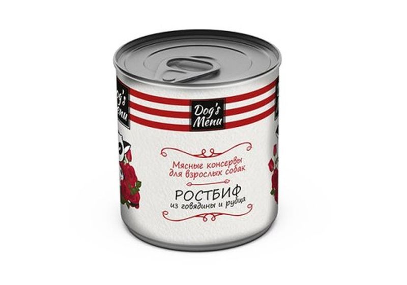 Корм д/взрослых собак ростбиф из говядины и рубца 750 гр