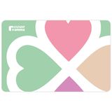 Коврик под миску "Сердечко" 43 х 28 см