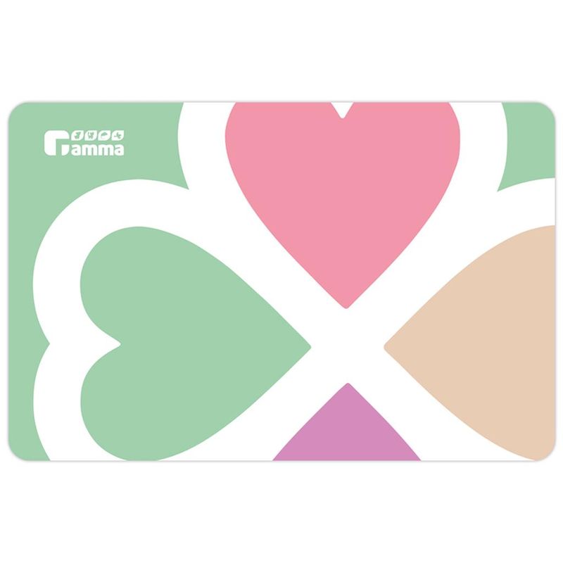 Коврик под миску "Сердечко" 43 х 28 см