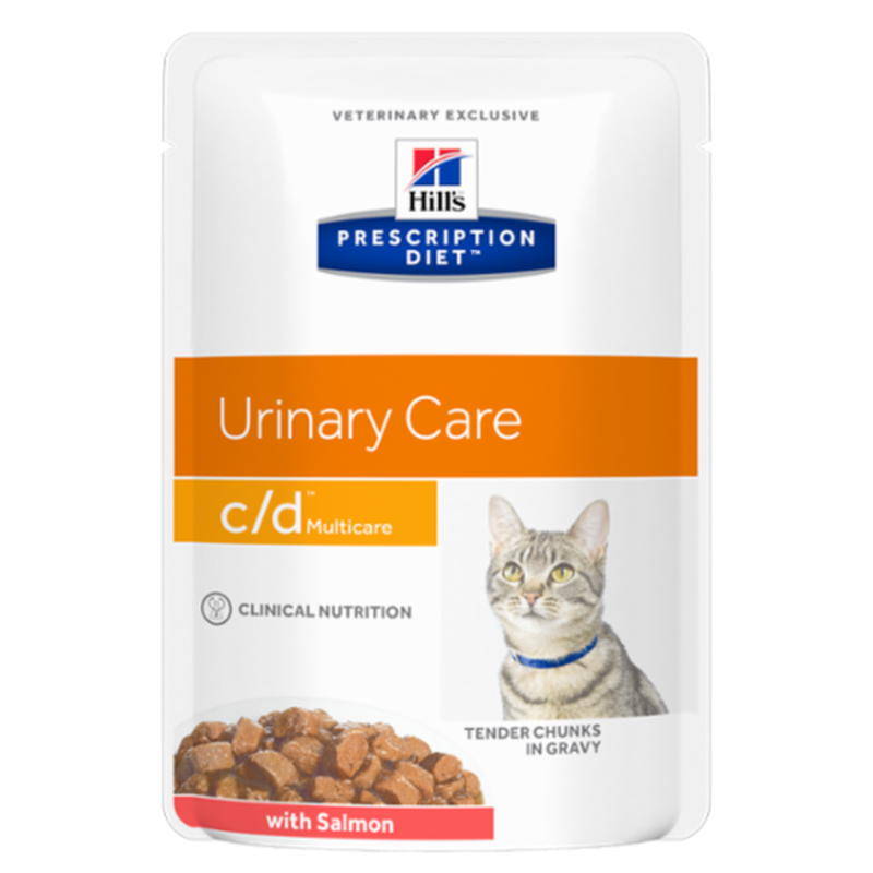 Hills Prescription Diet™ c/d™ Multicare Feline Tender Chunks in Gravy with Salmon 85 гр