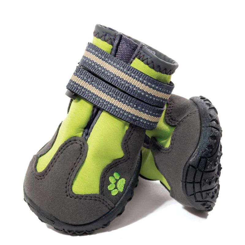 Ботинки для собак, зеленые, (4 шт) L (6,5 х 5,5 х 5 см)
