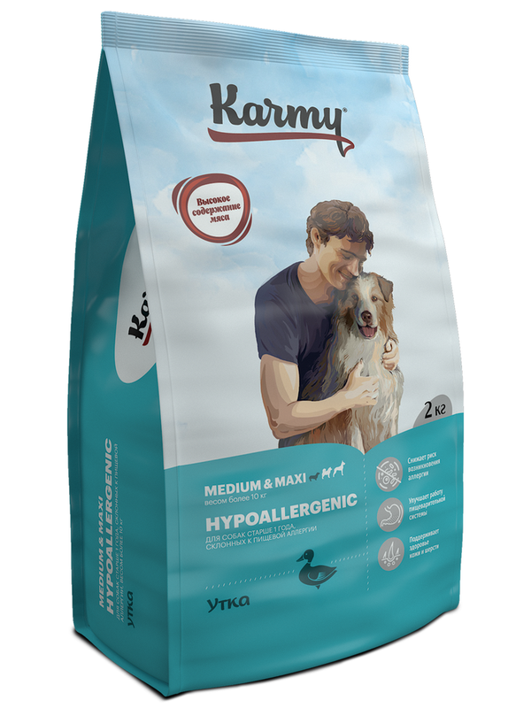 KARMY HYPOALLERGENIC MEDIUM&MAXI Duck 2 кг