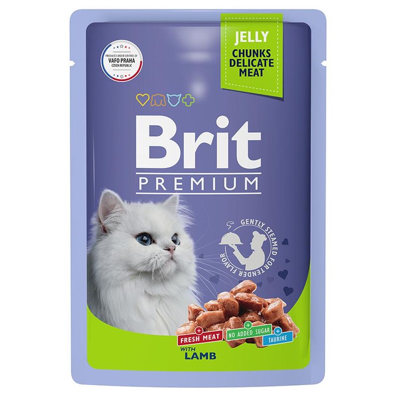 Brit Premium Cat Pouch with Lamb in Jelly 85 гр