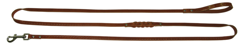 Поводок длинный, натуральная кожа 1,2 х 230 см