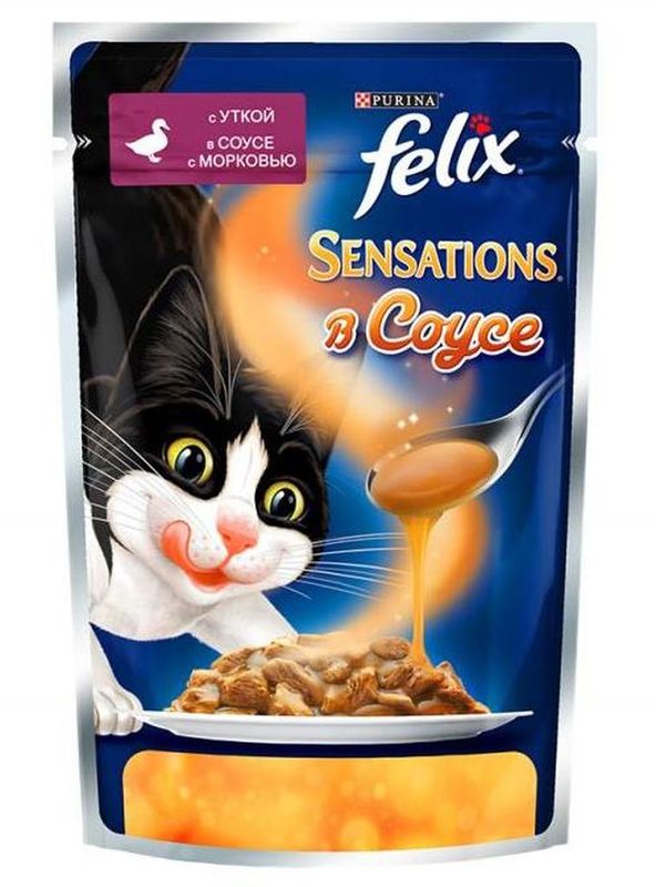 Felix Sensations Duck and Carrot 85 гр