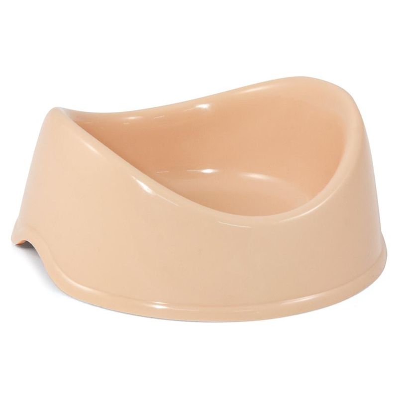 Миска пластиковая "Бисквит" бежевая 250 мл