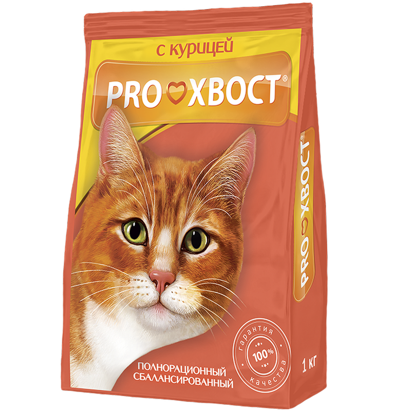 ProХвост Сухой корм д/кош. с курицей 350 г (18шт)