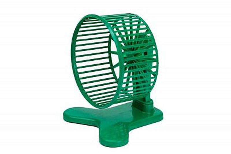 HOMEPET Колесо д/грызунов на подставке D 9 см бирюзовое