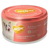 На каждый день Влажный дополнительный корм для кошек и котят старше 6 месяцев "тунец с креветками в нежном желе" 80 гр